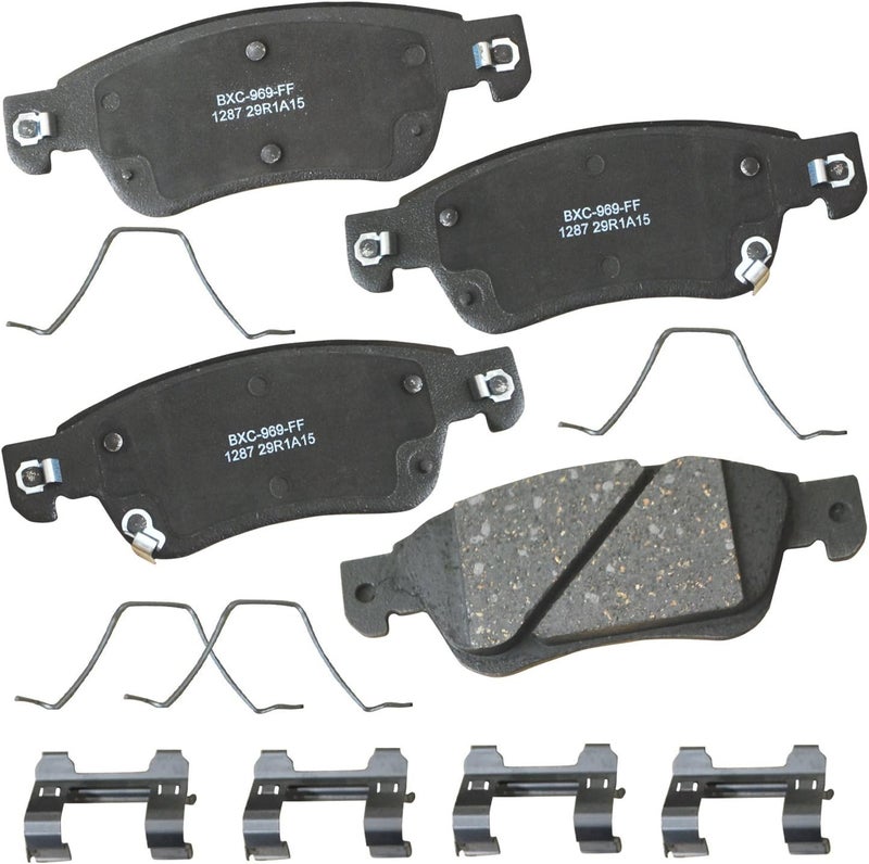 Bendix Premium SBC1287 Ceramic Front Brake Pads for INFINITI G35 2008-2007, G37 2013-2008, Q60 2015-2014 - Image 1